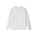 Brushed Fleece Boxy Crewneck Sweatshirt - White