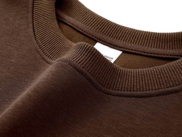 Brushed Fleece Boxy Crewneck Sweatshirt - view 6