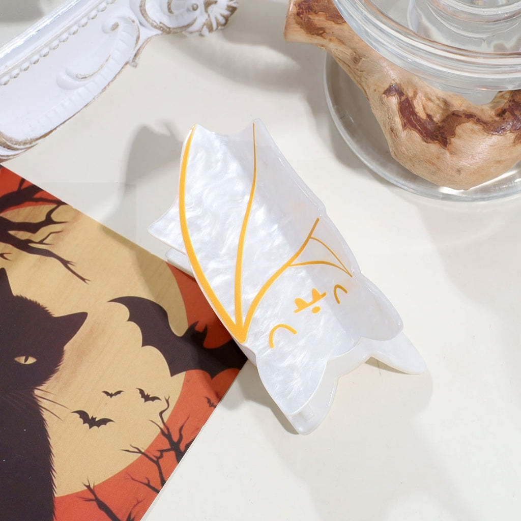 Winged Bat Hair Claw Clip for Halloween - C1
