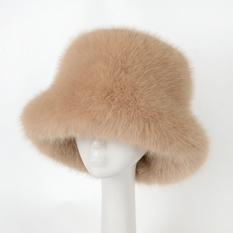 Thick Fluffy Faux Fur Bucket Hat