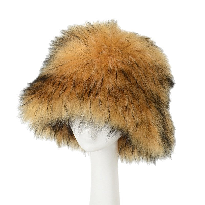 Thick Fluffy Faux Fur Bucket Hat