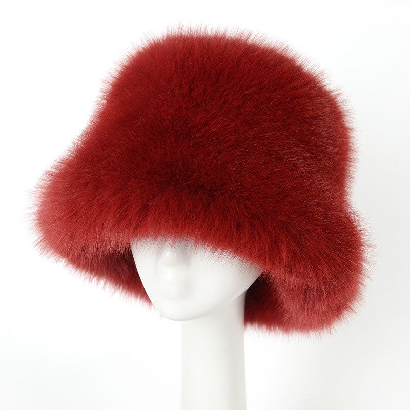 Thick Fluffy Faux Fur Bucket Hat