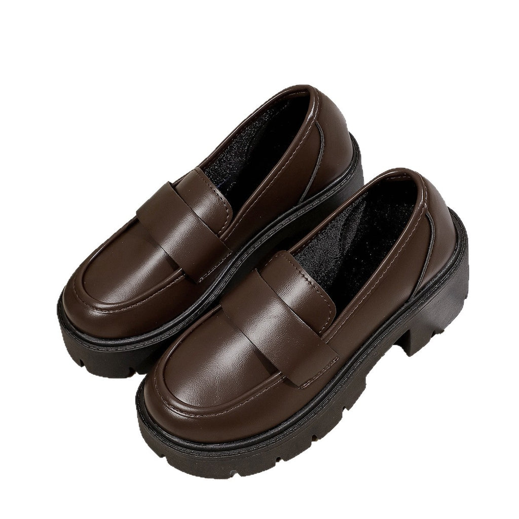 Chunky Lug Sole Penny Loafers