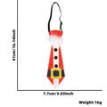 Sparkly Santa and Snowman Christmas Tie Decoration - NO04