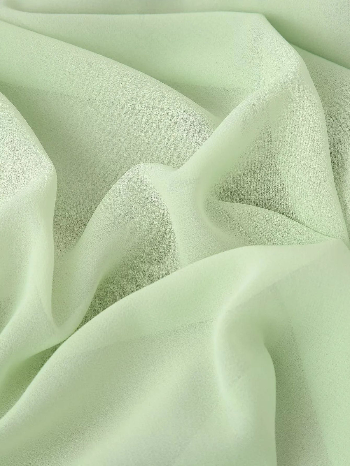 Chiffon Ruffle Sleeve Babydoll Mini Dress - Green - 13
