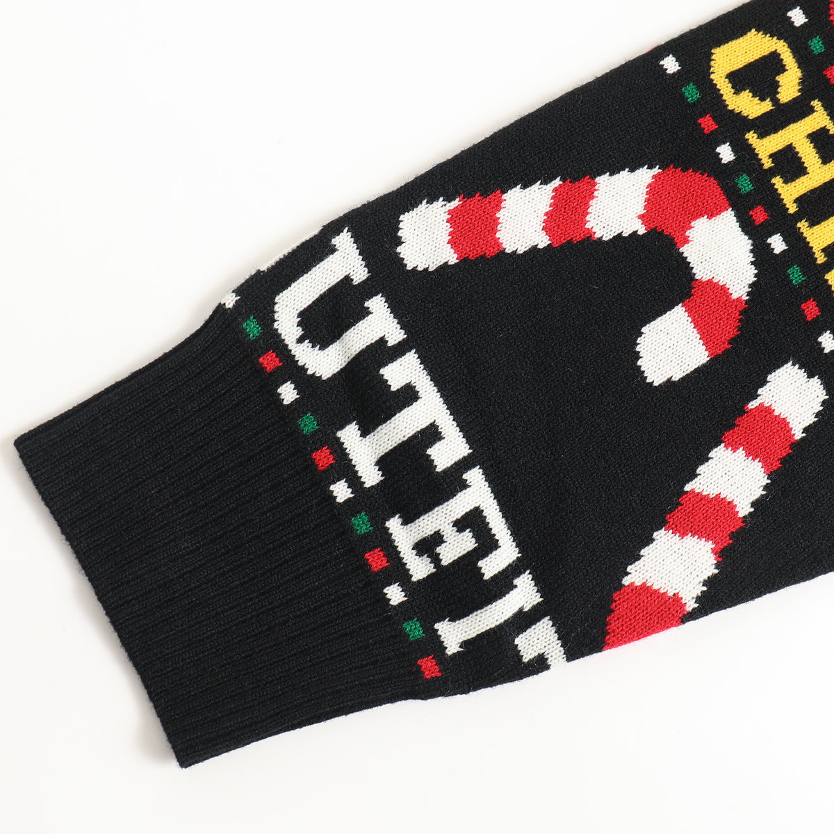 Novelty Snowman And Candy Cane Sweater - Black - 3