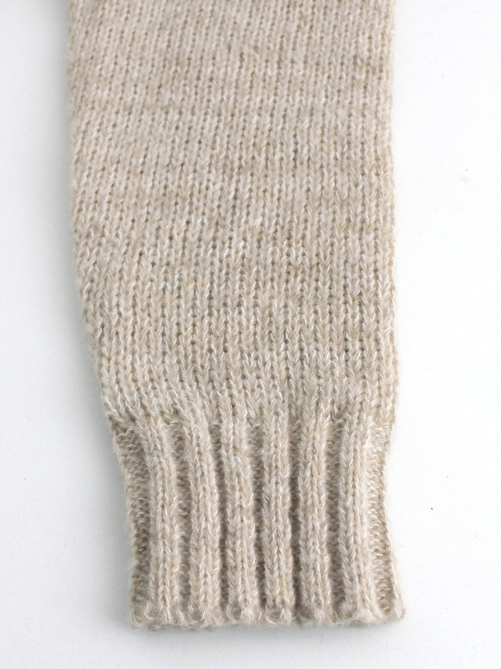 V Neck Knit Sweater With Ribbon Bow Tie - Khaki - 3