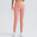 Buttery Soft High Waist Yoga Joggers With Pockets - Coral Pink