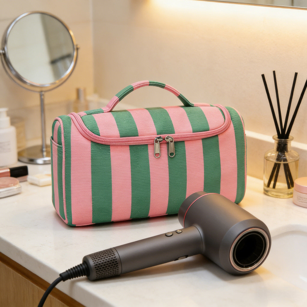 Hanging Travel Toiletry Bag For Hair Tools - GPink - 1