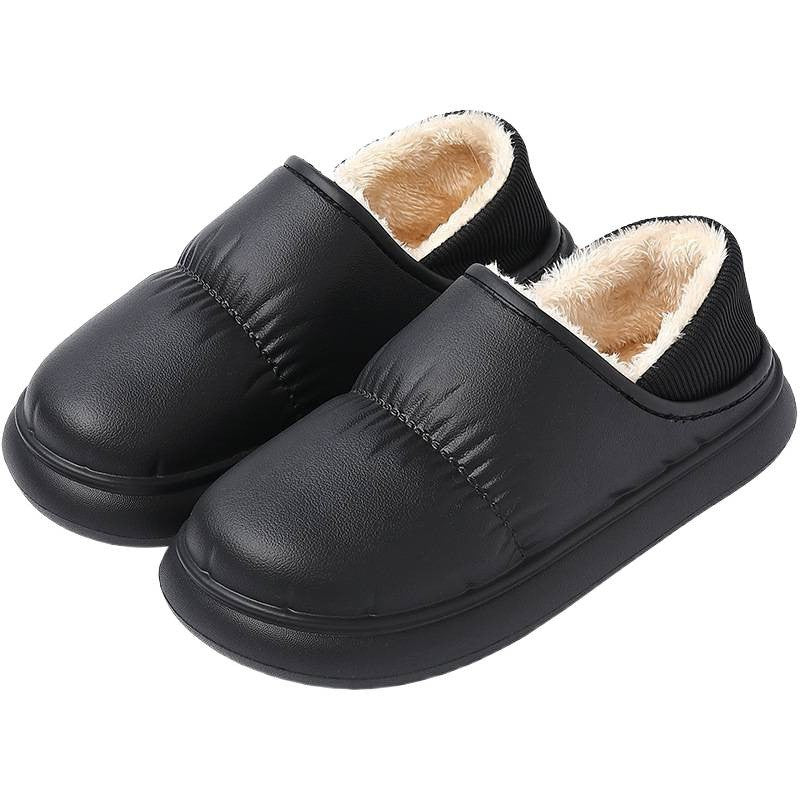 Waterproof Puffer Fleece Lined Clog Slippers