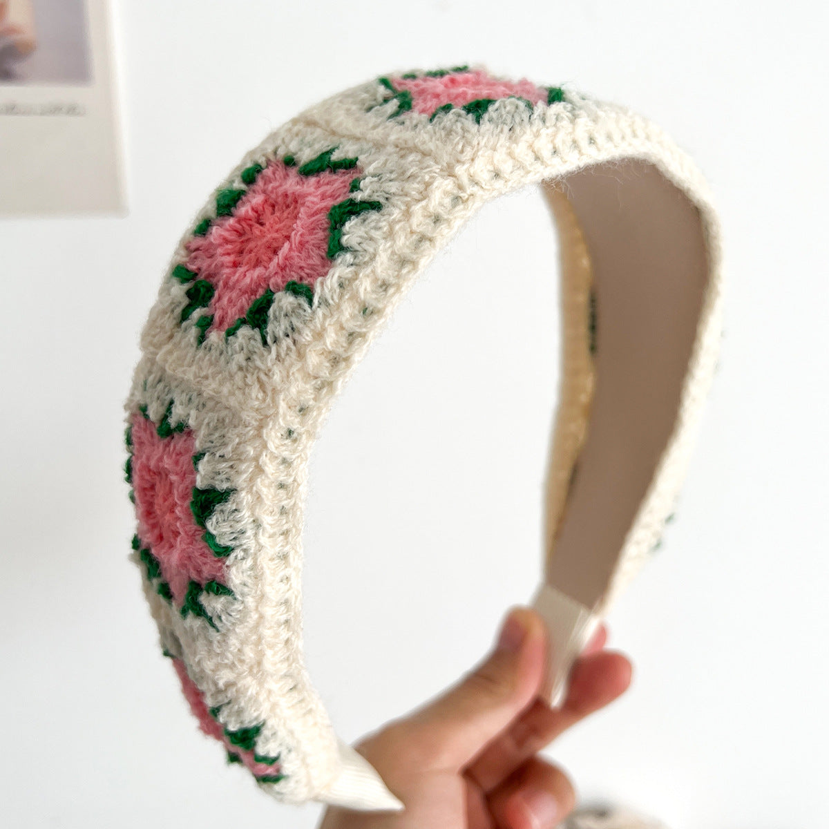 Crochet Granny Square Floral Headband - NO_06