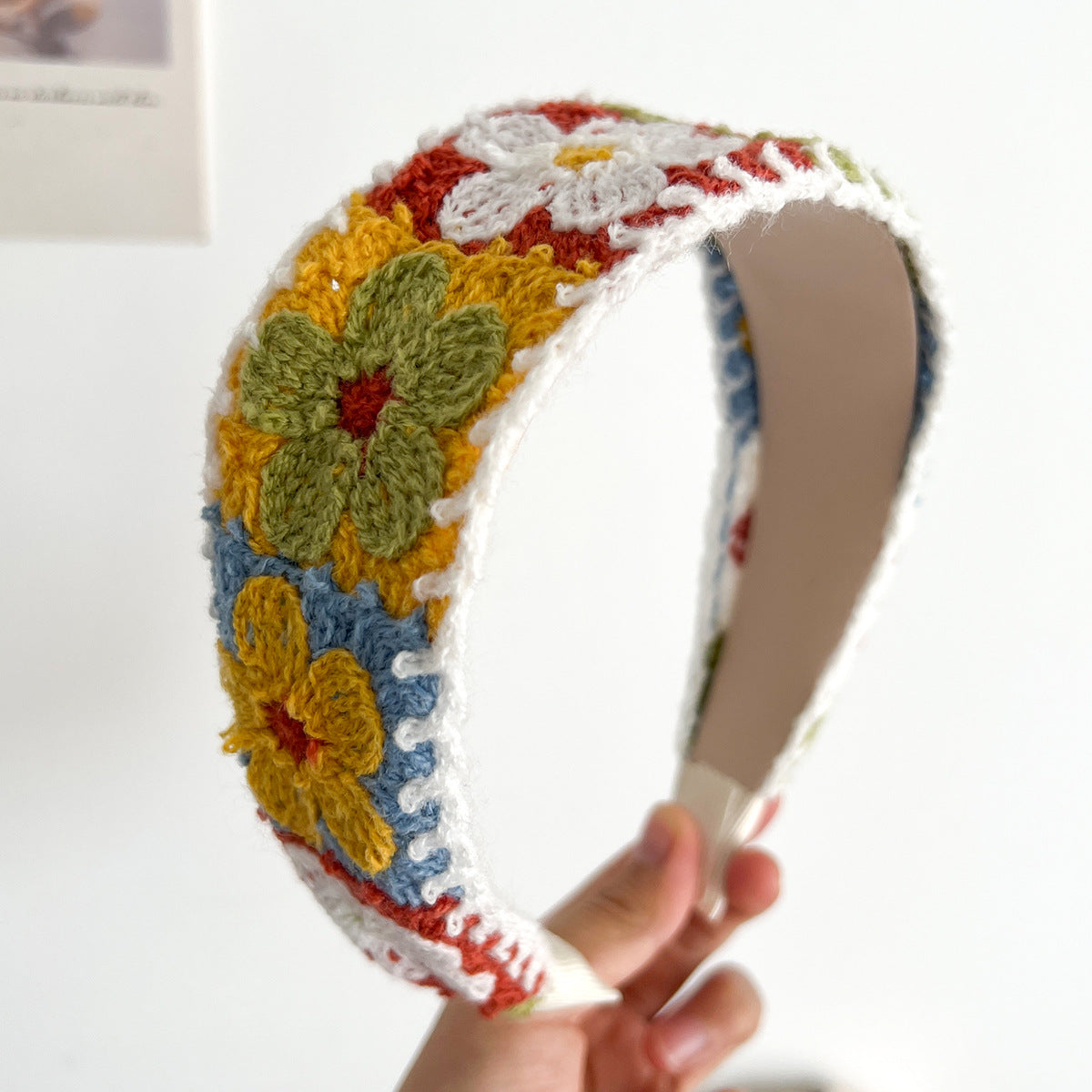 Crochet Granny Square Floral Headband - NO_10