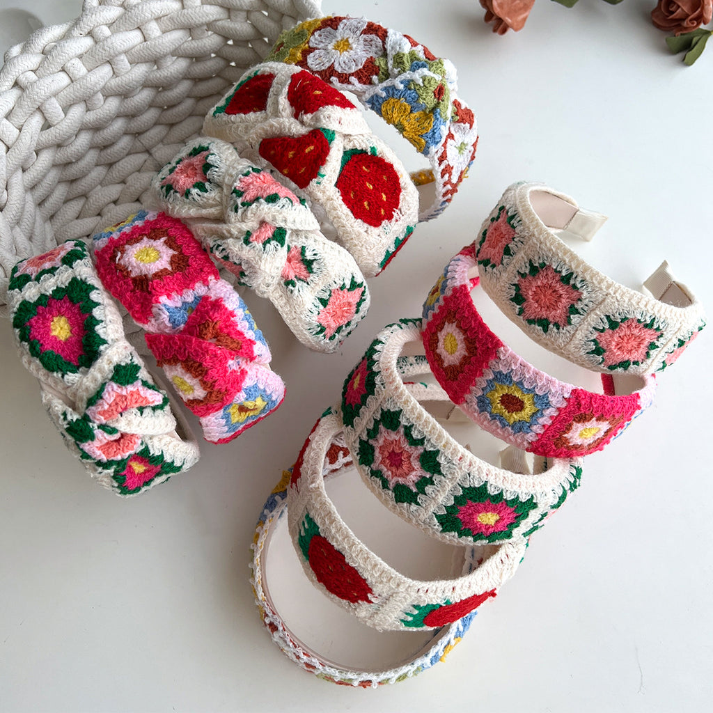 Crochet Granny Square Floral Headband - view 1
