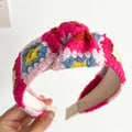 Crochet Granny Square Floral Headband - knot03