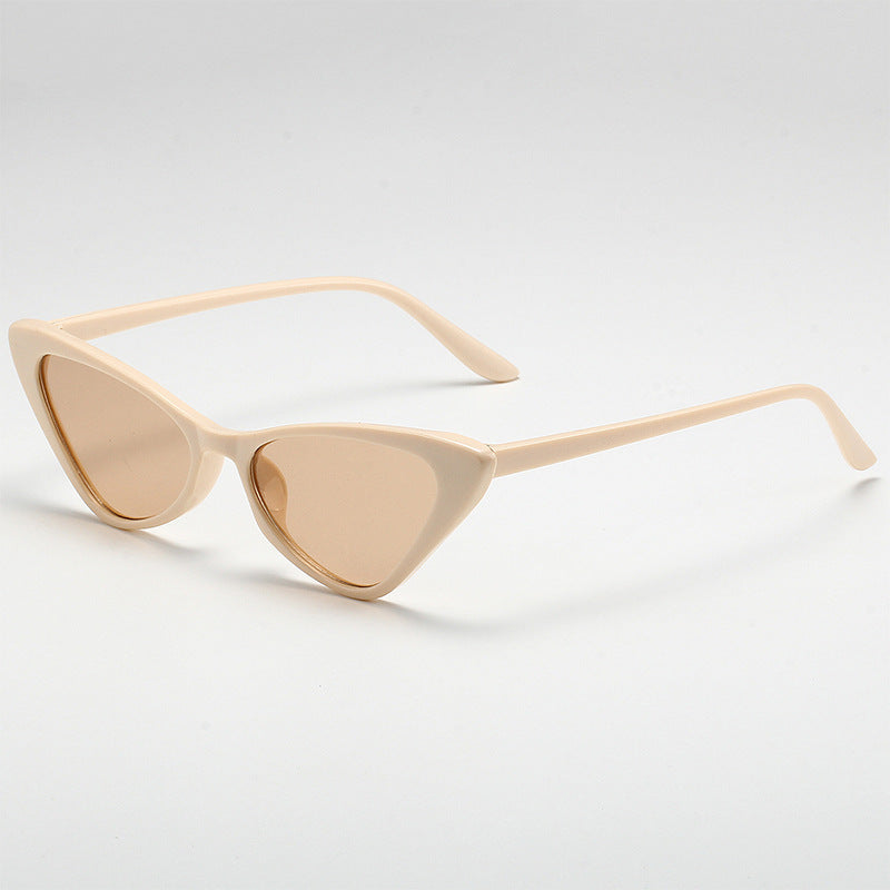 Retro Slim Cat Eye Sunglasses - C4