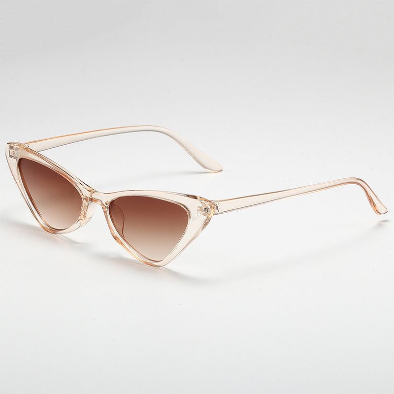 Retro Slim Cat Eye Sunglasses - C5