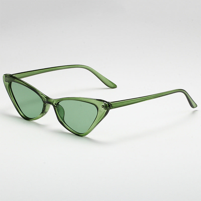 Retro Slim Cat Eye Sunglasses - C8