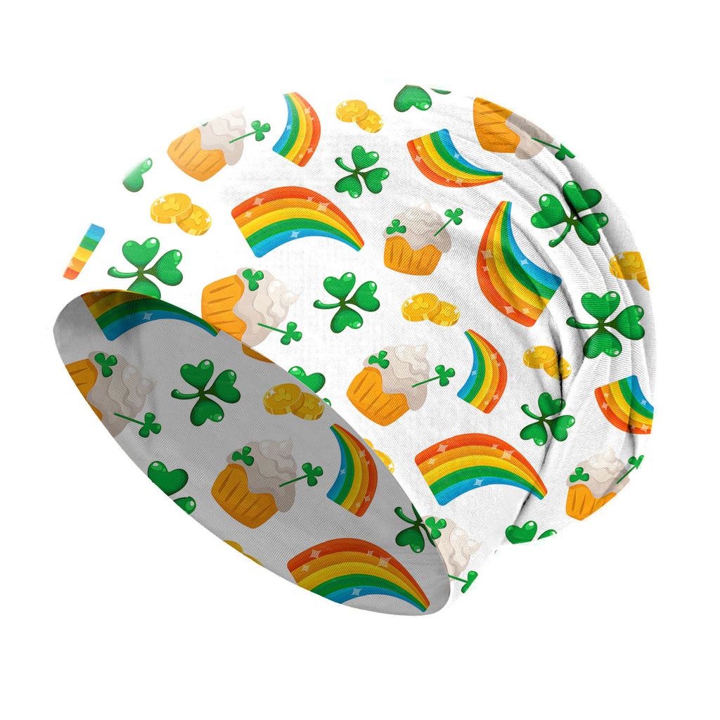 Clover Print Slouchy Pullover Beanie - Color_4