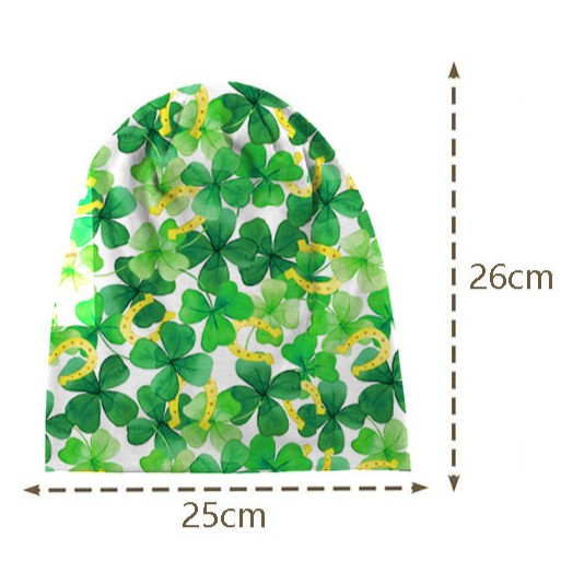 Clover Print Slouchy Pullover Beanie - view 1