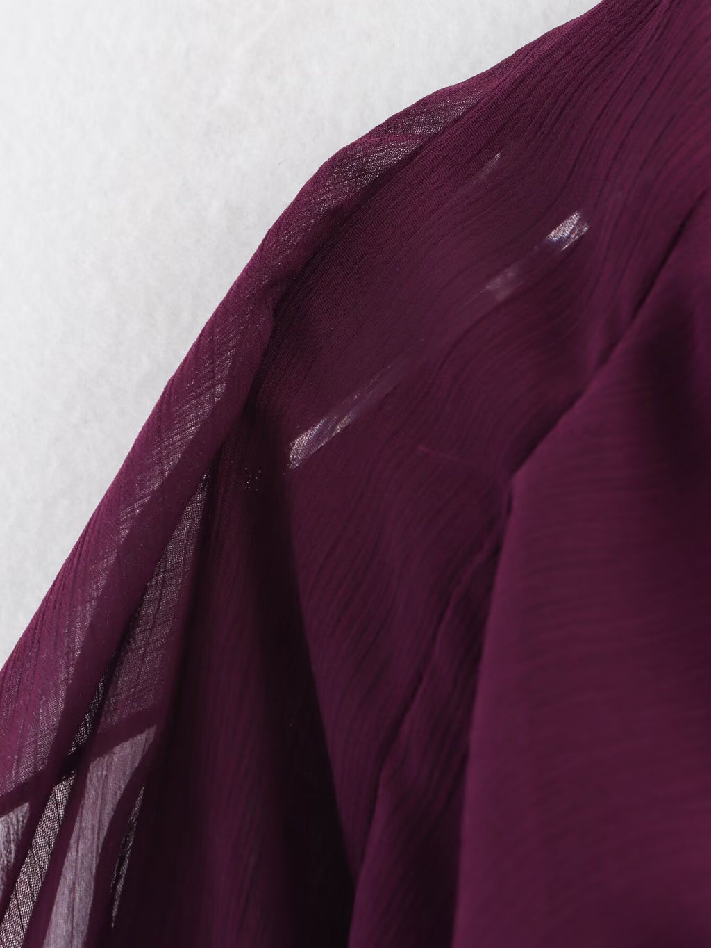 Cascading Ruffle Sheer Button Front Shirt - view 3