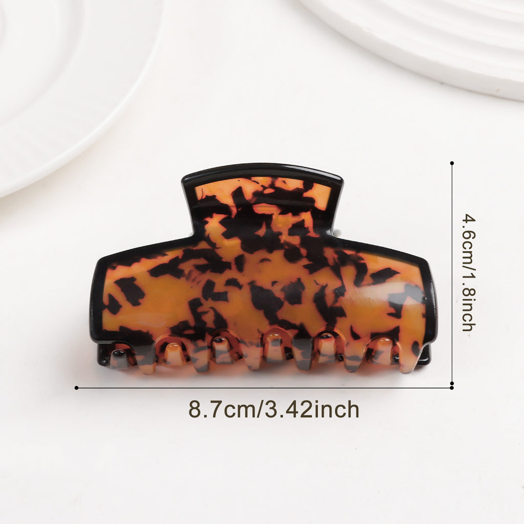 Tortoise Print Hair Claw Clip for Thick Hair - Color_01