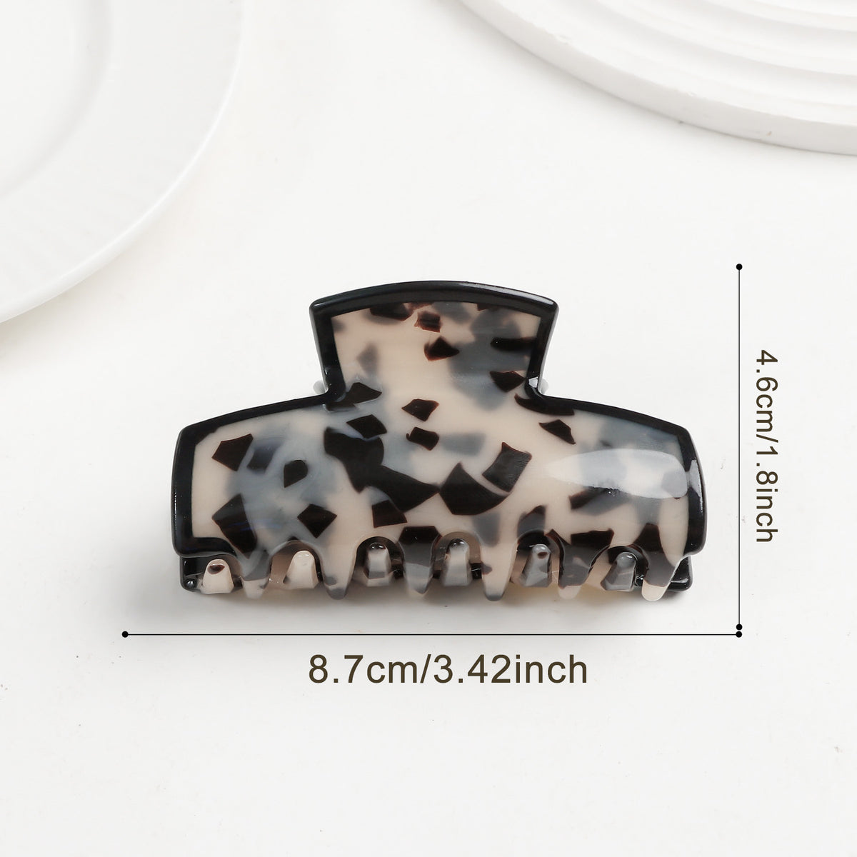 Tortoise Print Hair Claw Clip for Thick Hair - Color_02