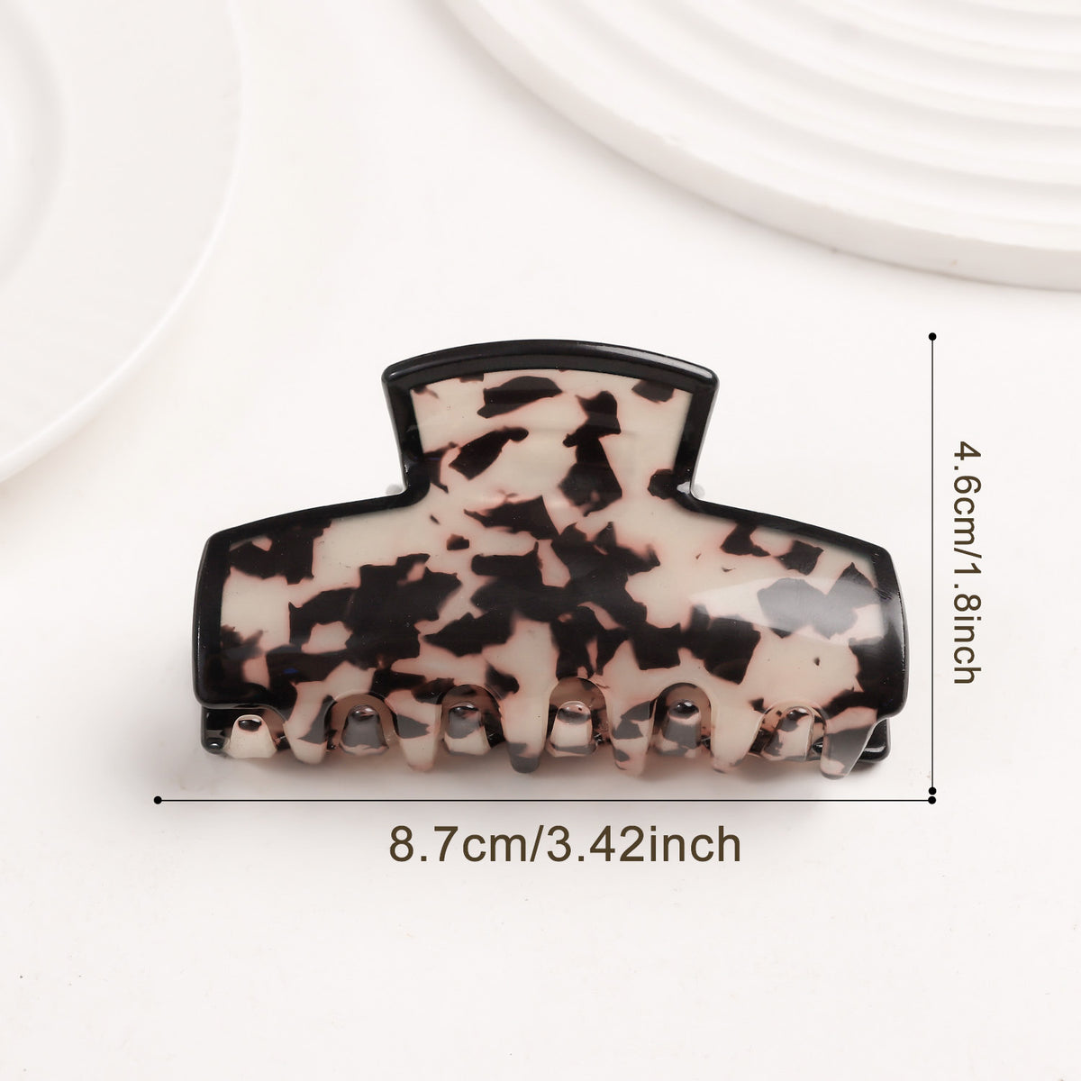 Tortoise Print Hair Claw Clip for Thick Hair - Color_03