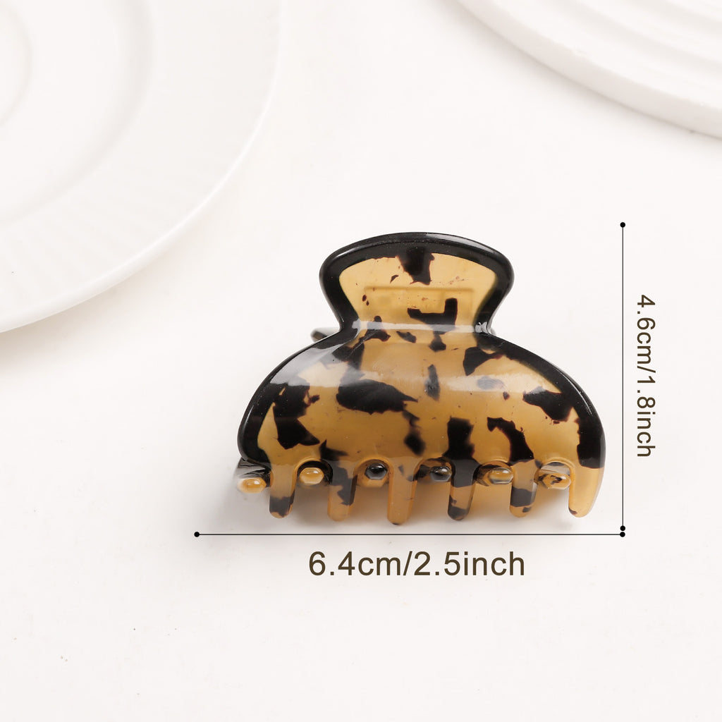 Tortoise Print Hair Claw Clip for Thick Hair - Color_05