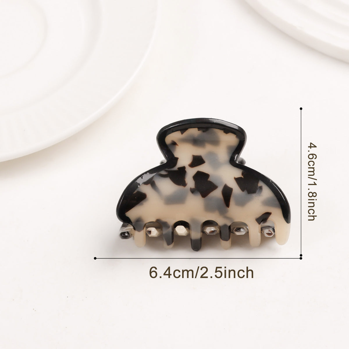 Tortoise Print Hair Claw Clip for Thick Hair - Color_06
