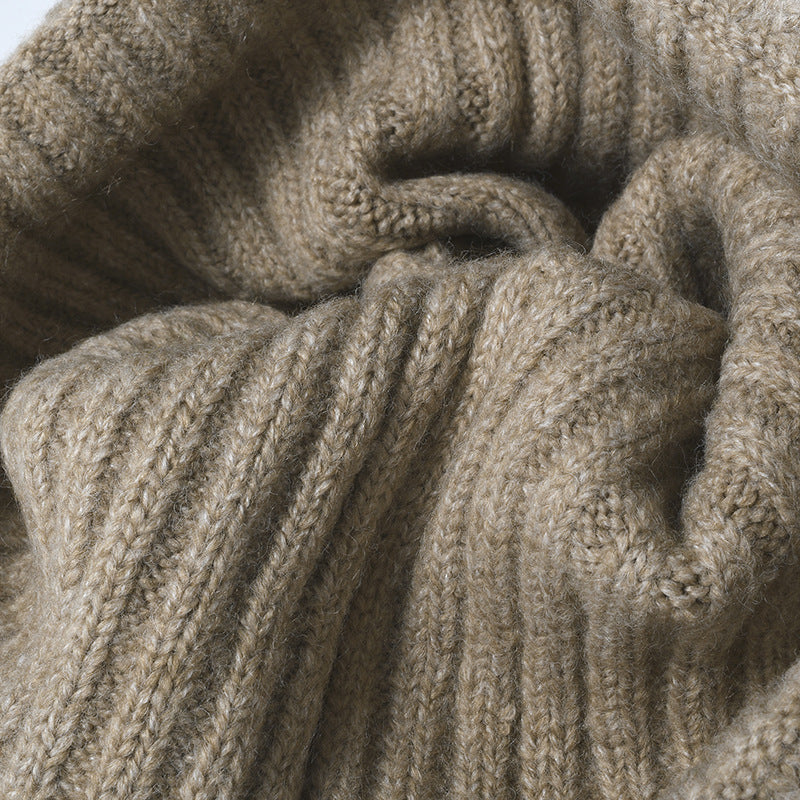 Ribbed Knit Cuffed Winter Beanie - view 1