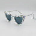 Pearl Trim Heart Party Sunglasses - Color_4