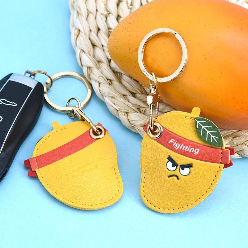 Angry Fruit Character Keyring Bag Charm - Mango - 1
