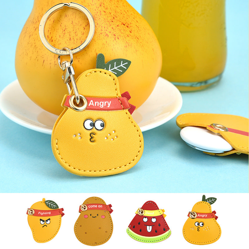 Angry Fruit Character Keyring Bag Charm - Pear - 1
