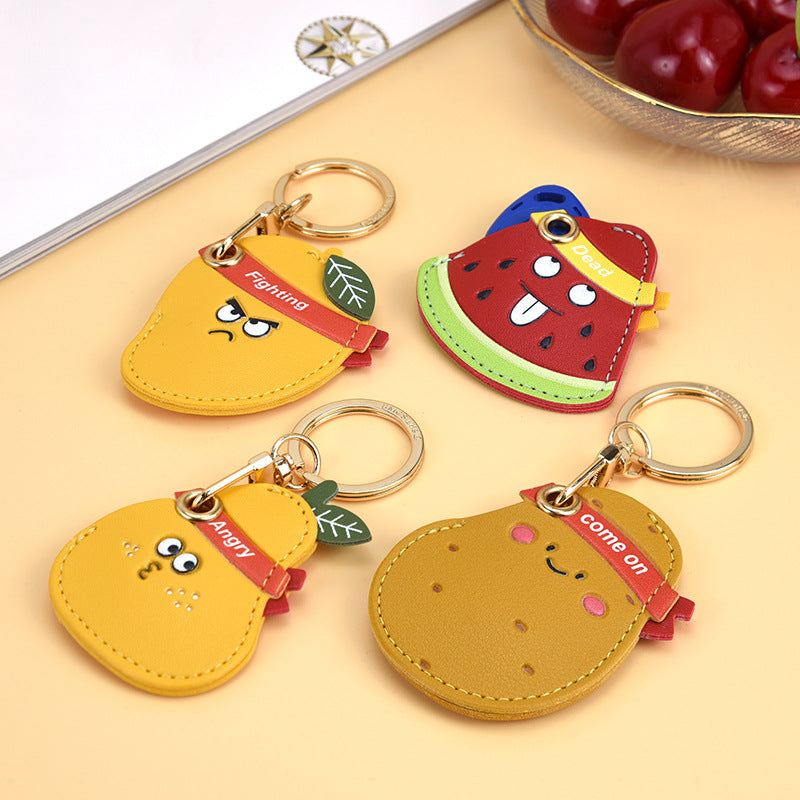 Angry Fruit Character Keyring Bag Charm - Potatoes - 1