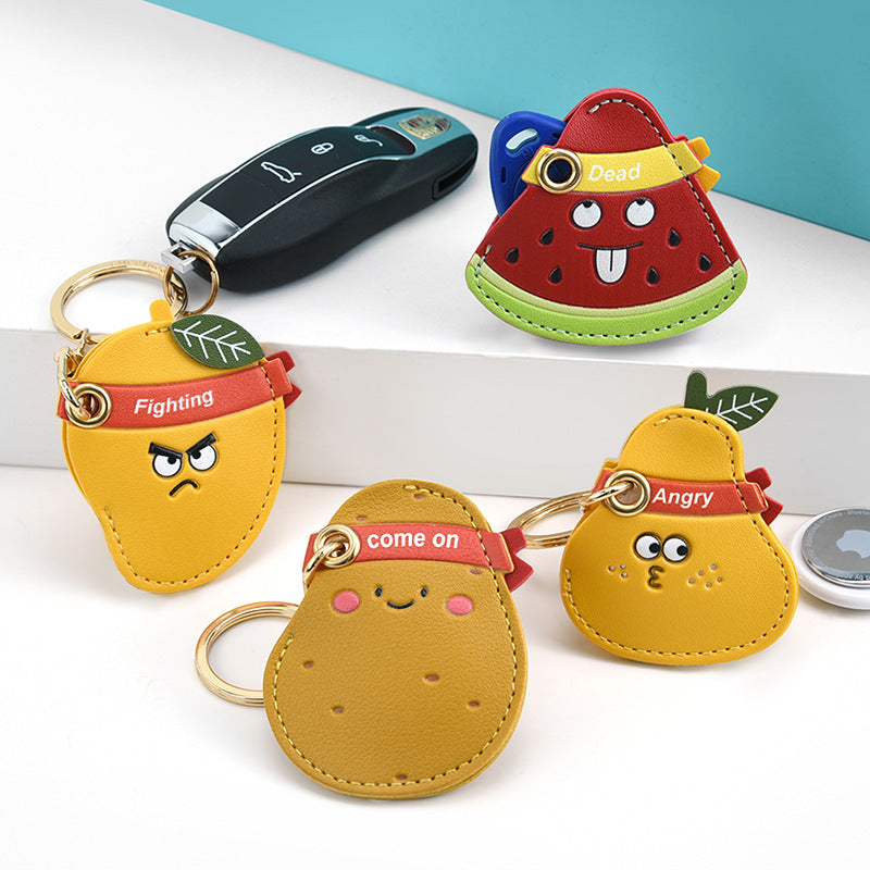 Angry Fruit Character Keyring Bag Charm - view 1