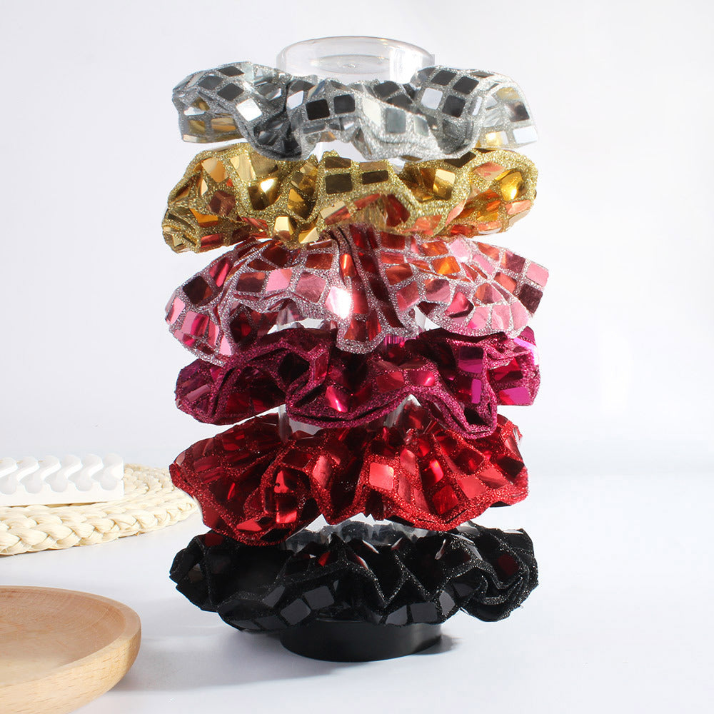 Mirror Sequin Scrunchie For Party Nights - view 1