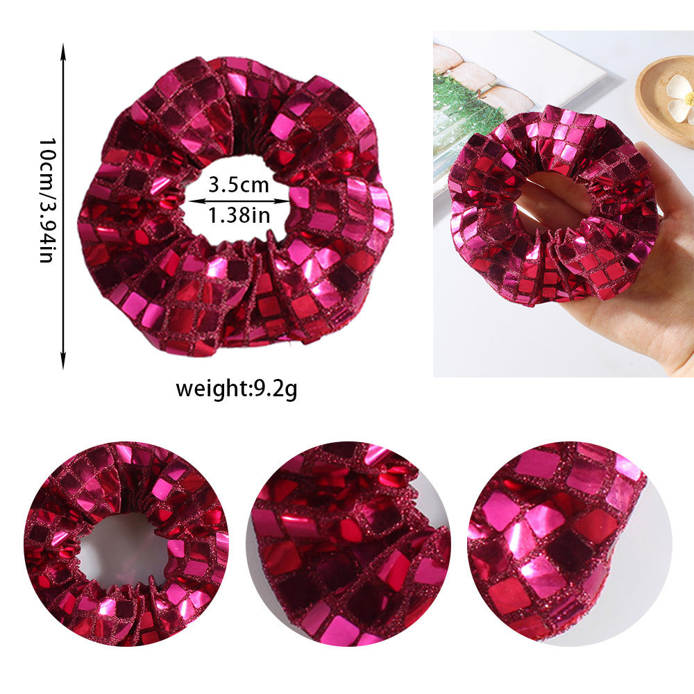 Mirror Sequin Scrunchie For Party Nights - view 2