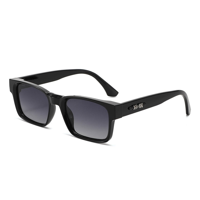 Slim Rectangle Frame Retro Sunglasses - Color_02