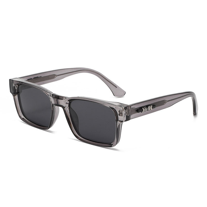 Slim Rectangle Frame Retro Sunglasses - Color_06