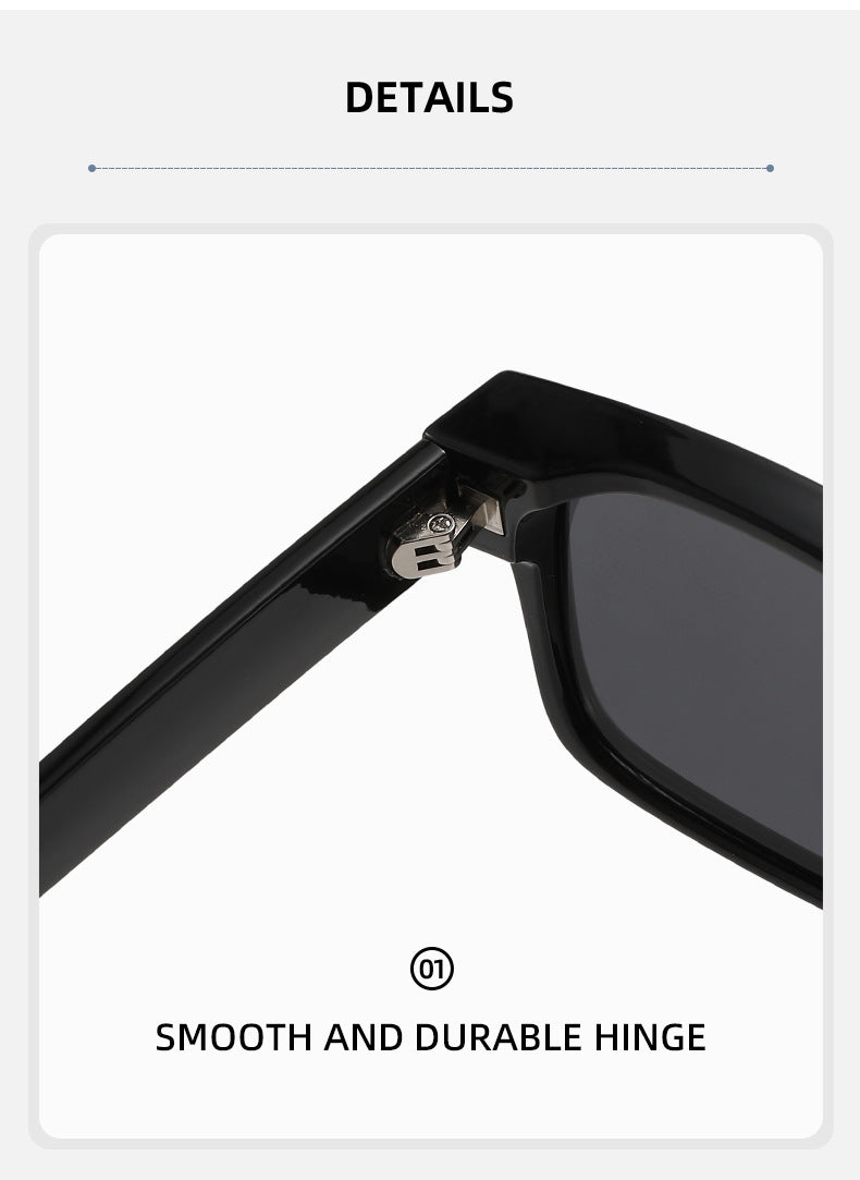 Slim Rectangle Frame Retro Sunglasses - view 2