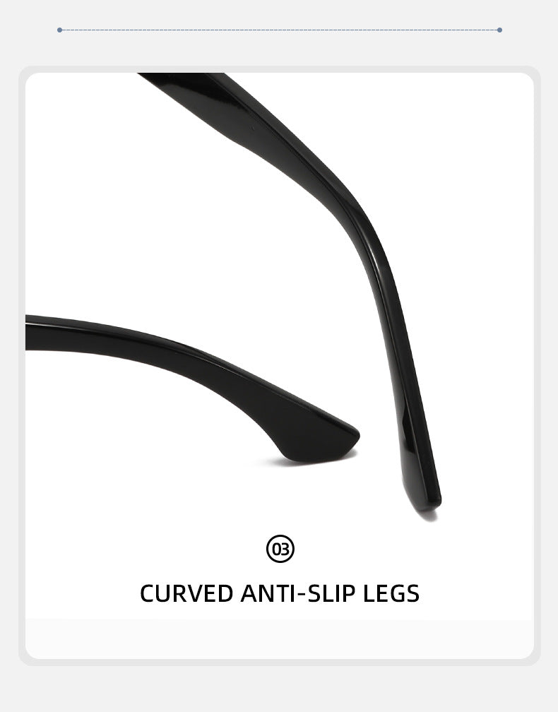 Slim Rectangle Frame Retro Sunglasses - view 4