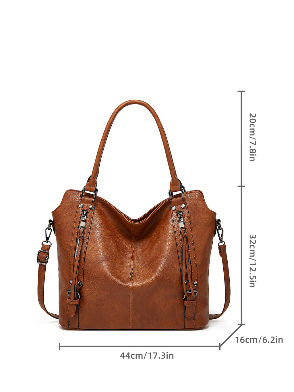 Soft Leather Slouchy Shoulder Bag