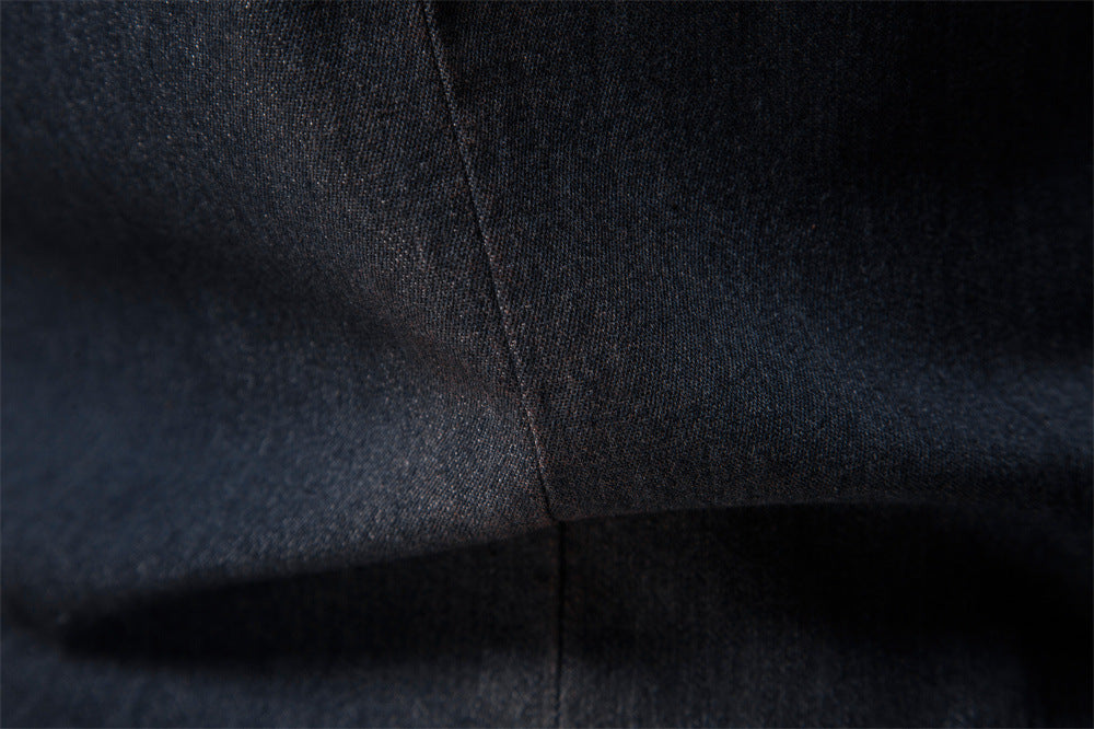 Vintage Wash Denim Shirt with Flap Pockets - Black - 7