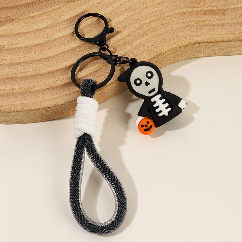Halloween Charm Wristlet Strap Keychain - C1