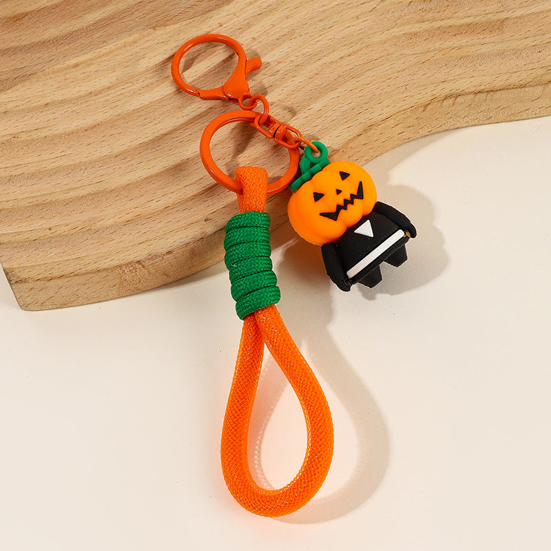 Halloween Charm Wristlet Strap Keychain - C3