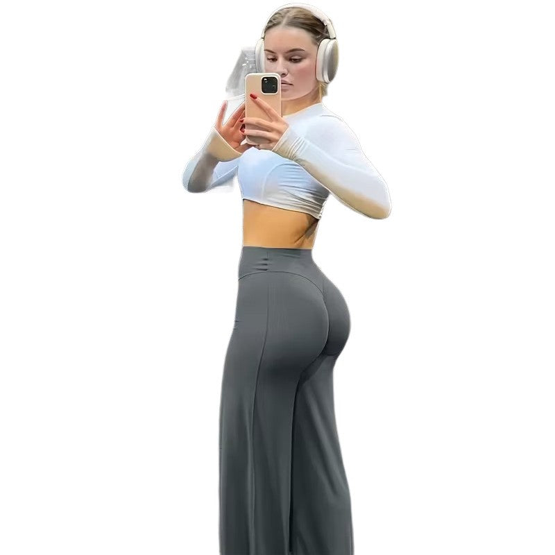 Butt Lifting High Waist Wide Leg Workout Pants