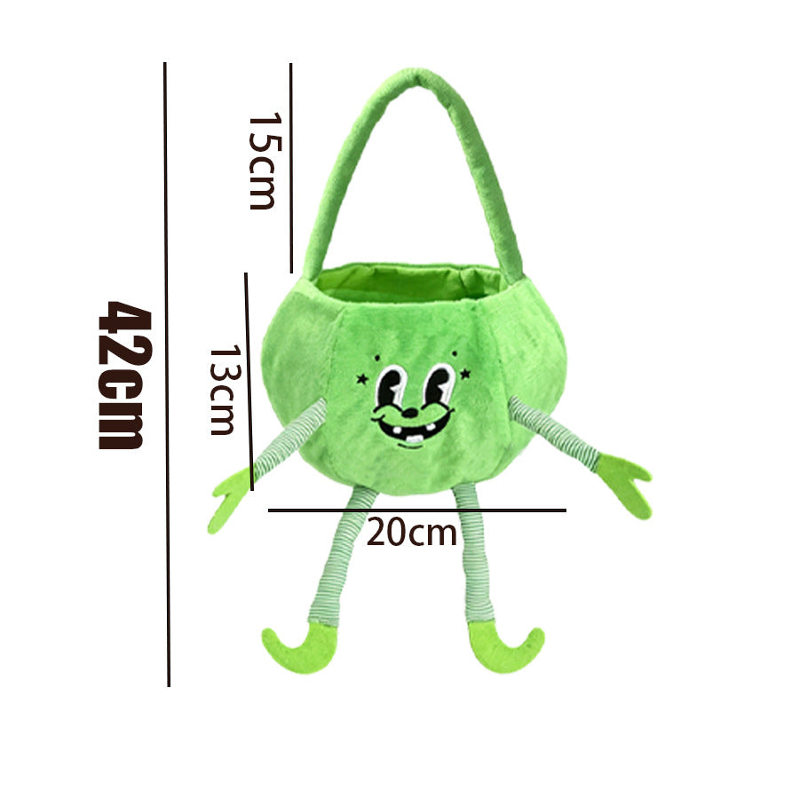 Plush Jack O Lantern Candy Bucket Bag - G_Monster