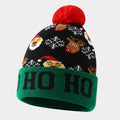 Holiday Jacquard Pom Pom Cuffed Beanie - C1