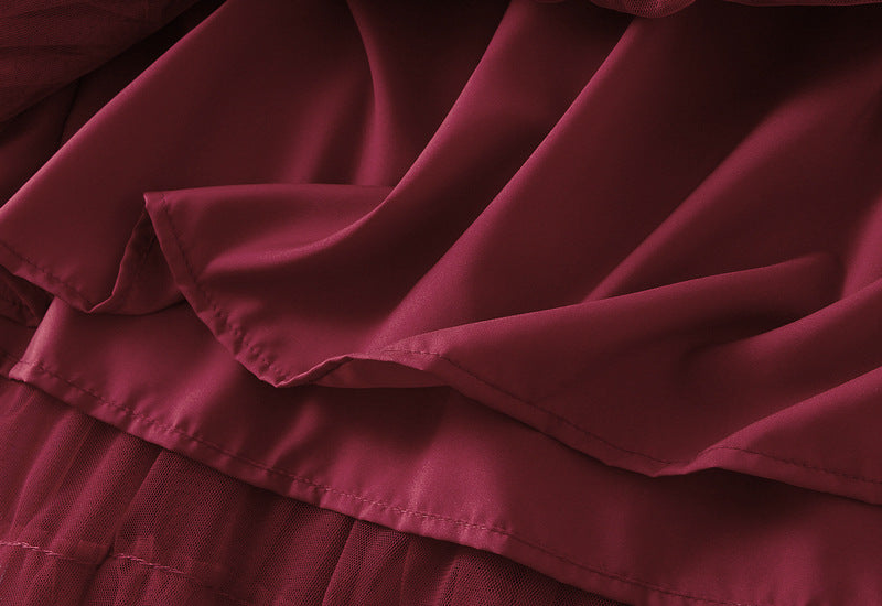 Tiered Ruffle Tulle Elastic Waist Maxi Skirt - view 13