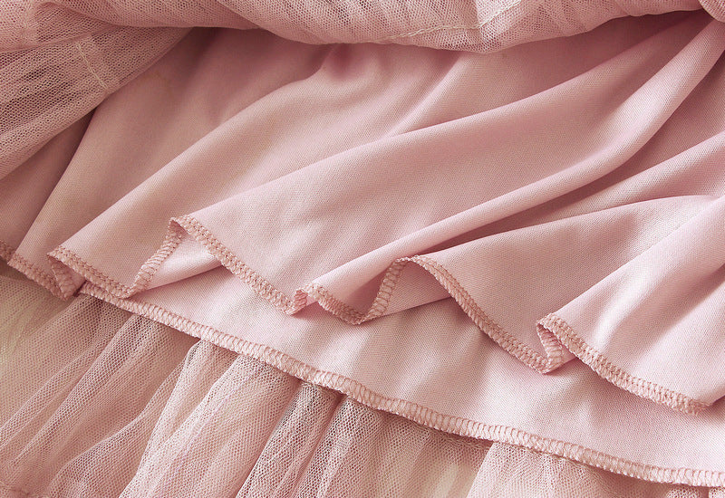 Tiered Ruffle Tulle Elastic Waist Maxi Skirt - view 25